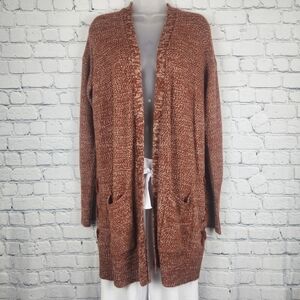 SO Size XL Burnt Orange Knit Sweater Cardigan